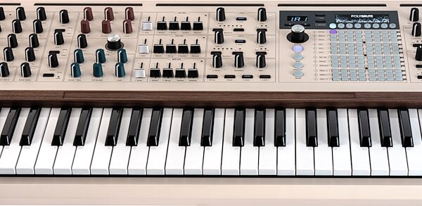 open zoom image for Arturia PolyBrute 12 Multidimensional Polyphonic Analog Synthesizer Keyboard, White, Open Box (Like New), Action Position Back