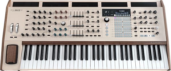 open zoom image for Arturia PolyBrute 12 Multidimensional Polyphonic Analog Synthesizer Keyboard, White, Bundle with Arturia Wooden Legs, Action Position Back