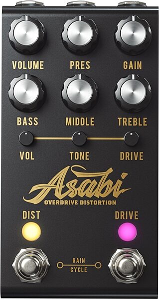 open zoom image for Jackson Audio Mateus Asato Signature Asabi Overdrive Distortion Pedal, New, Detail Front