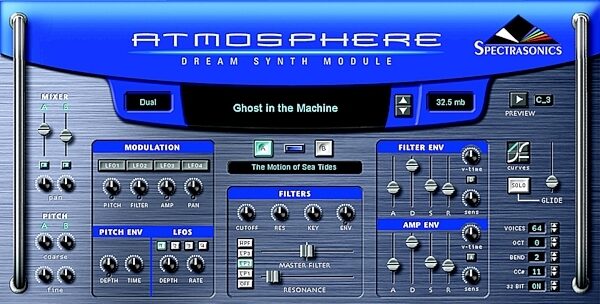open zoom image for Spectrasonics Atmosphere Dream Synth (Mac and Windows), Screen Shot