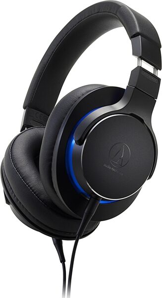 open zoom image for Audio-Technica ATH-MSR7b Over-Ear High-Resolution Headphones, Black, Open Box (Good), Action Position Back