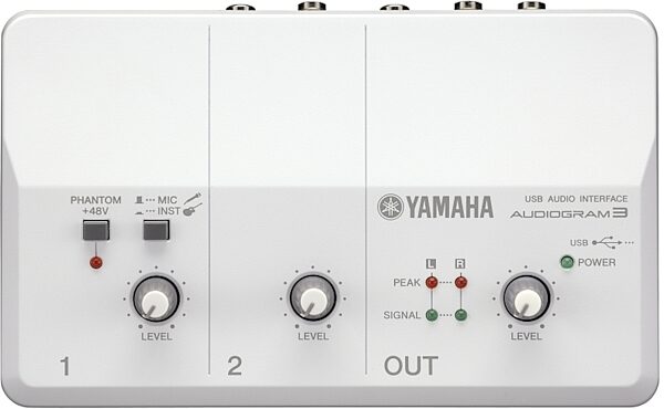 open zoom image for Yamaha Audiogram3 USB Audio Interface (Mac and Windows), Top
