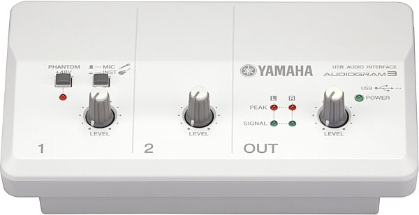 open zoom image for Yamaha Audiogram3 USB Audio Interface (Mac and Windows), Front