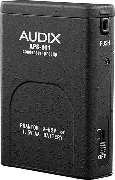 open zoom image for Audix APS-911 Battery-Powered Phantom Power Adapter, Action Position Back
