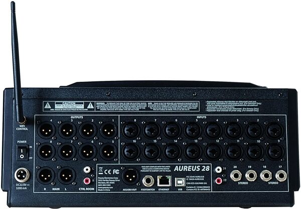 open zoom image for Peavey Aureus Digital Mixer, 28-Channel, Open Box (Very Good), Main Back