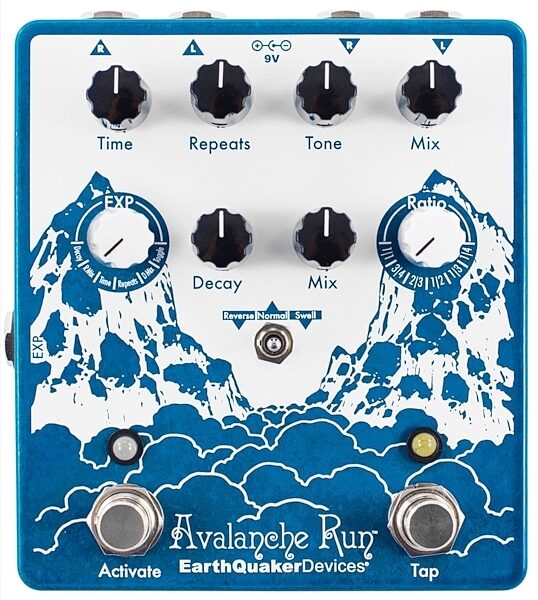 open zoom image for EarthQuaker Devices Avalanche Run V2 Stereo Delay Pedal, New, Main