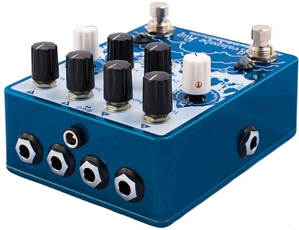 open zoom image for EarthQuaker Devices Avalanche Run Stereo Delay Reverb Pedal, Rear