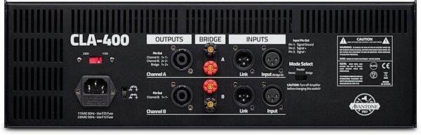 open zoom image for Avantone Pro CLA-400 Stereo Power Amp, New, Action Position Back