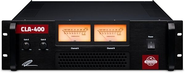 open zoom image for Avantone Pro CLA-400 Stereo Power Amp, New, Action Position Front