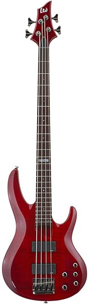 open zoom image for ESP LTD B-154DX Deluxe Electric Bass, Red