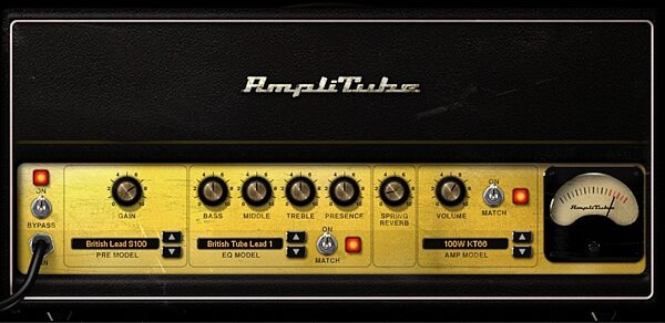 open zoom image for IK Multimedia AmpliTube Jimi Hendrix Amplifier and FX Modeling Software (Mac and Windows), Screenshot - British Lead S100