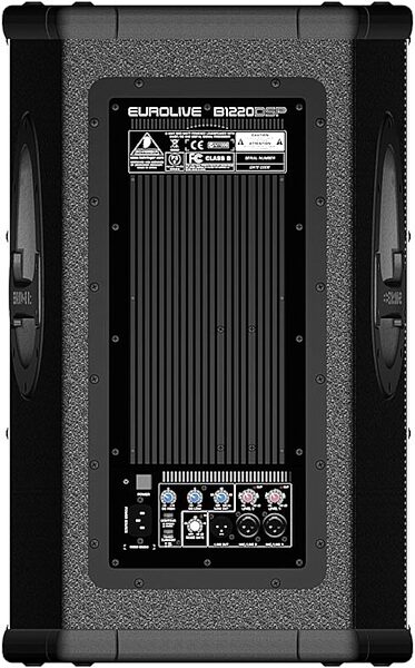 open zoom image for Behringer B1220DSP Eurolive 2-Way Active PA Speaker with Integrated Mixer (600 Watts, 1x12 in.), Rear View