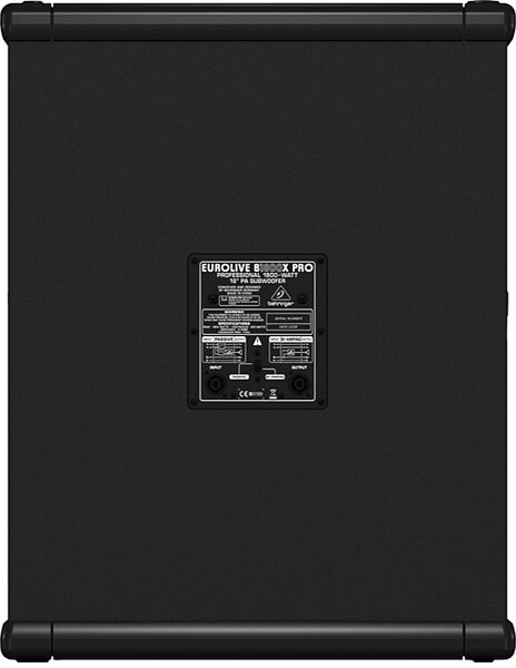 open zoom image for Behringer B1800X PRO Eurolive Passive Unpowered Professional Subwoofer, Back Panel