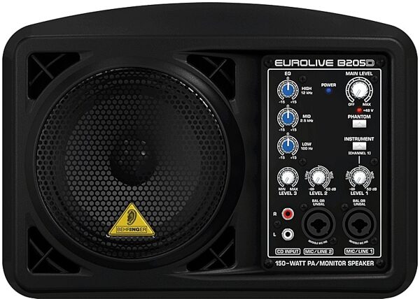 open zoom image for Behringer B205D Eurolive Powered PA System (150 Watts), Front