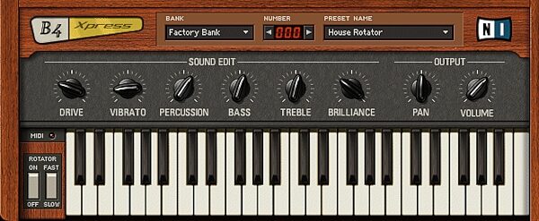 open zoom image for Native Instruments Xpress Keyboards Soft Synth (Macintosh and Windows), B4