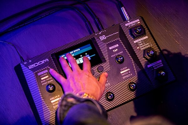 open zoom image for Zoom B6 Bass Multi-Effects Processor, New, Action Position Back