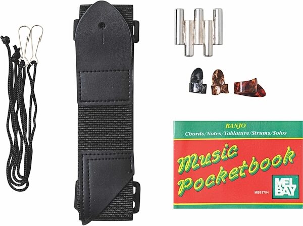 open zoom image for Washburn B8 Banjo Pak Beginner Package, New, View