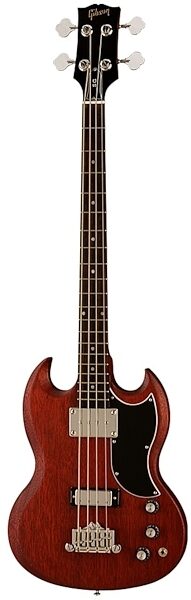 open zoom image for Gibson SG Standard Faded Electric Bass (with Case), Worn Cherry