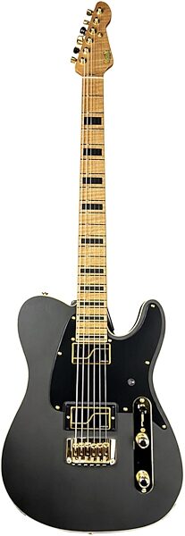 open zoom image for LsL Marcos Curiel Signature Baritone Electric Guitar, Black, Main