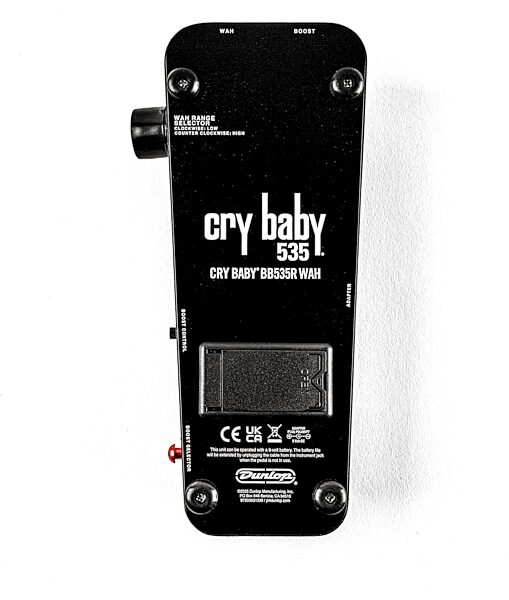 open zoom image for Dunlop BB535R Crybaby Wah 1994 Reissue Pedal, New, Action Position Back