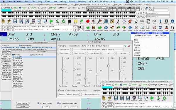 open zoom image for PG Music Band in a Box Pro (Mac), Screenshot