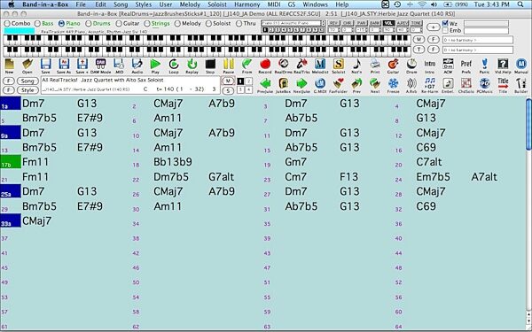 open zoom image for PG Music Band in a Box Pro (Mac), Screenshot