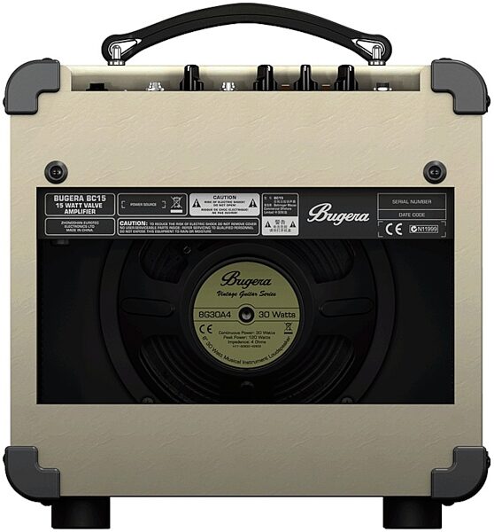 open zoom image for Bugera BC15 Guitar Combo Amplifier (15 Watts, 1x8"), Rear