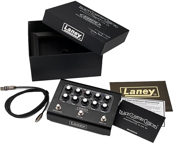 open zoom image for Laney DB-EAST-PRE Nathan East Signature Bass Preamplifier, New, Action Position Back
