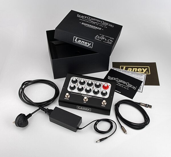 open zoom image for Laney SuperGrace Loudpedal Billy Corgan Pedalboard Amplifier (60 Watts), New, Action Position Back