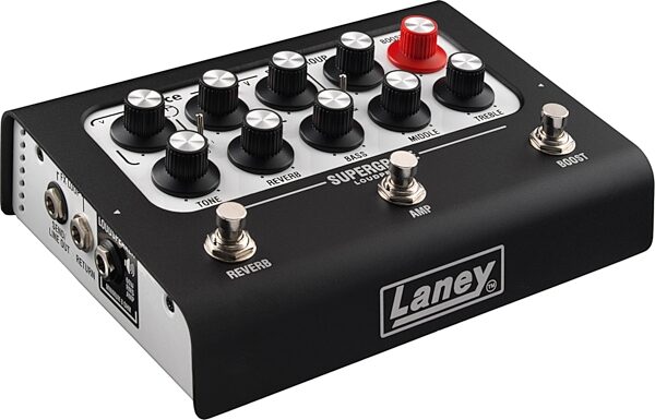 open zoom image for Laney SuperGrace Loudpedal Billy Corgan Pedalboard Amplifier (60 Watts), New, Action Position Back