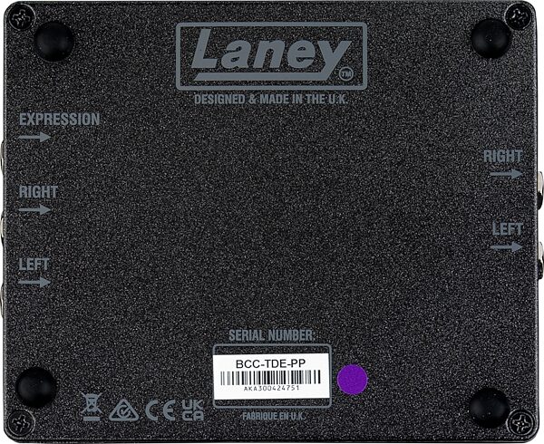 open zoom image for Laney BCC Difference Engine Delay Pedal, New, Action Position Back