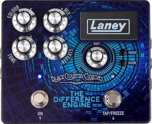 open zoom image for Laney BCC Difference Engine Delay Pedal, New, Action Position Back