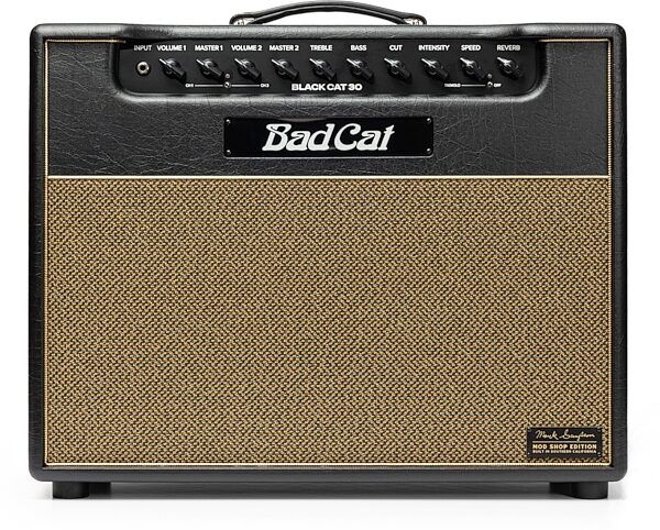 open zoom image for Bad Cat Mark Sampson Modified Black Cat Guitar Combo Amplifier (30 Watts, 1x12"), New, Action Position Back