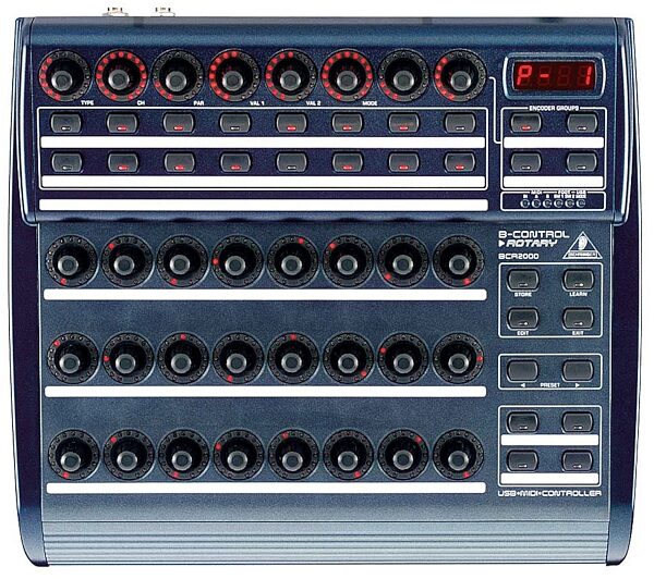 open zoom image for Behringer BCR2000 MIDI Controller with Rotary Knobs, Top