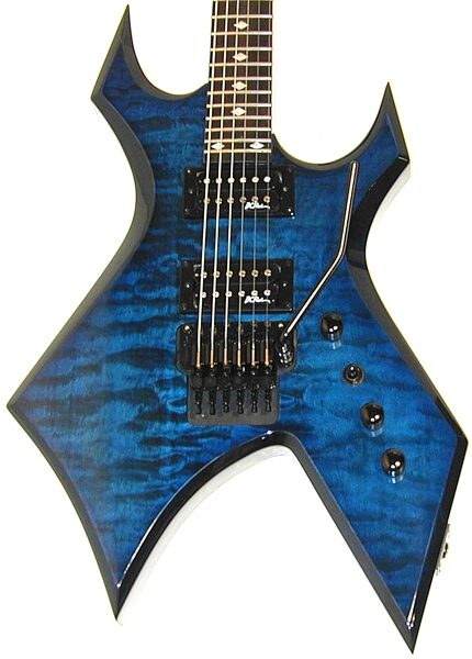 open zoom image for BC Rich NJ Series 2003 Warlock Electric Guitar, Transparent Blue Body