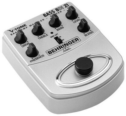 open zoom image for Behringer BDI21 V-Tone Bass Amp Modeler Preamp and DI Pedal, Left