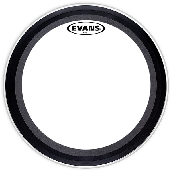 open zoom image for Evans EMAD2 Bass Drumhead, Clear, 18 inch, Main