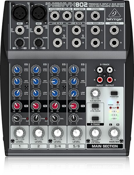 open zoom image for Behringer XENYX 802 Mixer, Main