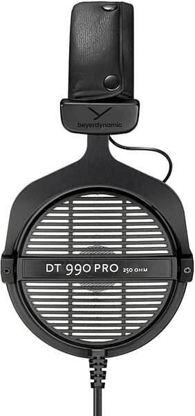 open zoom image for Beyerdynamic DT 990 PRO 250-Ohm Open-Back Headphones, Original Black with Gray Earpads, includes 3-meter coiled cable, View 3