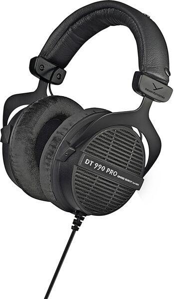 open zoom image for Beyerdynamic DT 990 PRO 250-Ohm Open-Back Headphones, Limited-Edition Black, includes 3-meter straight cable, Open Box (Like New), Action Position Back