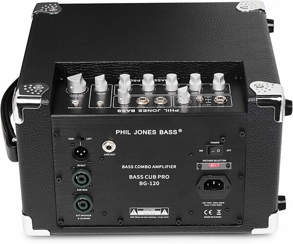 open zoom image for Phil Jones Bass BG-120 Bass Cub Pro Combo Amplifier (120 Watts, 2x5"), Black, Action Position Back