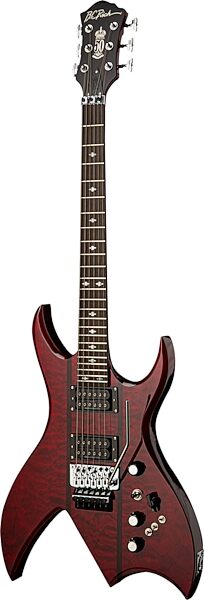 open zoom image for BC Rich Rich "B" ST Electric Guitar, Transparent Red, Action Position Back