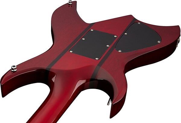 open zoom image for BC Rich Rich "B" ST Electric Guitar, Transparent Red, Action Position Back