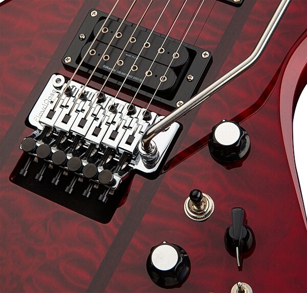 open zoom image for BC Rich Rich "B" ST Electric Guitar, Transparent Red, Action Position Back