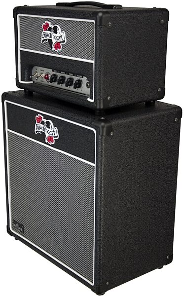 open zoom image for Blackheart Little Giant BH5H Guitar Amplifier Head (5 Watts), BH5H On Optional Cabinet 2