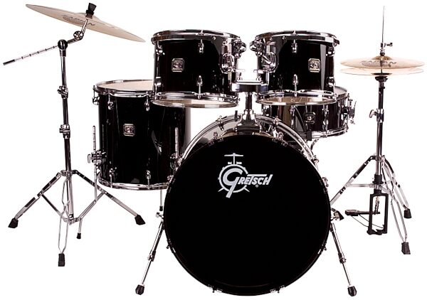 open zoom image for Gretsch BHS825H Blackhawk 5-Piece Drum Set, Liquid Black