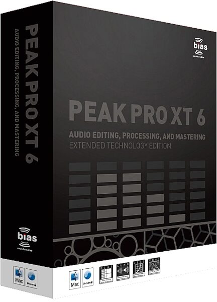 open zoom image for Bias Peak Pro XT 2-Track Editing Software (Macintosh), Main