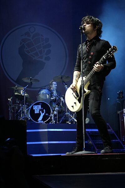 open zoom image for Gibson Billie Joe Armstrong Les Paul Junior Electric Guitar (with Case), Billie Joe with Guitar