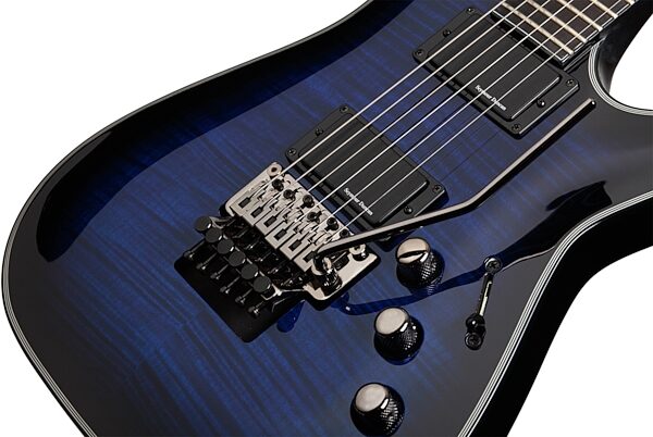 open zoom image for Schecter BlackJack SLS C-1 FR Active Electric Guitar, See Thru Blue Tremolo