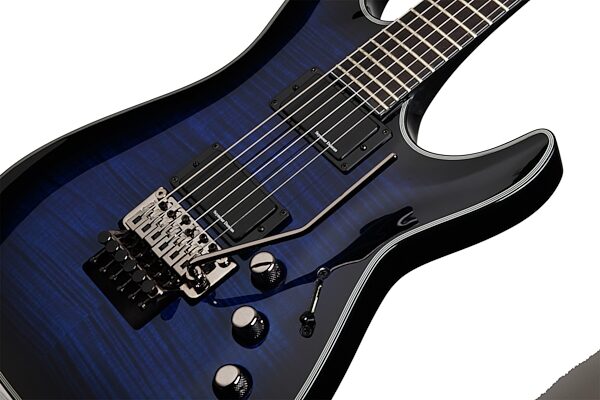 open zoom image for Schecter BlackJack SLS C-1 FR Active Electric Guitar, See Thru Blue Pickups